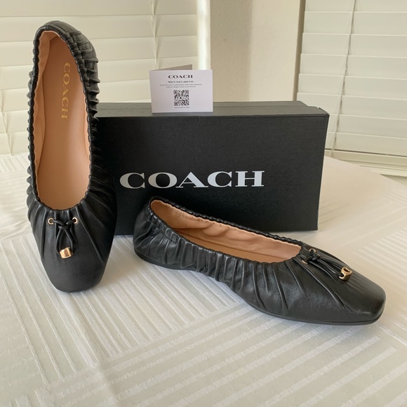 Coach Shoes Ballet Flats - Black - Size 7.5 - Picture 1 of 2
